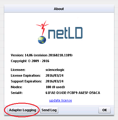 Gathering Adapter Logs from Net LineDancer